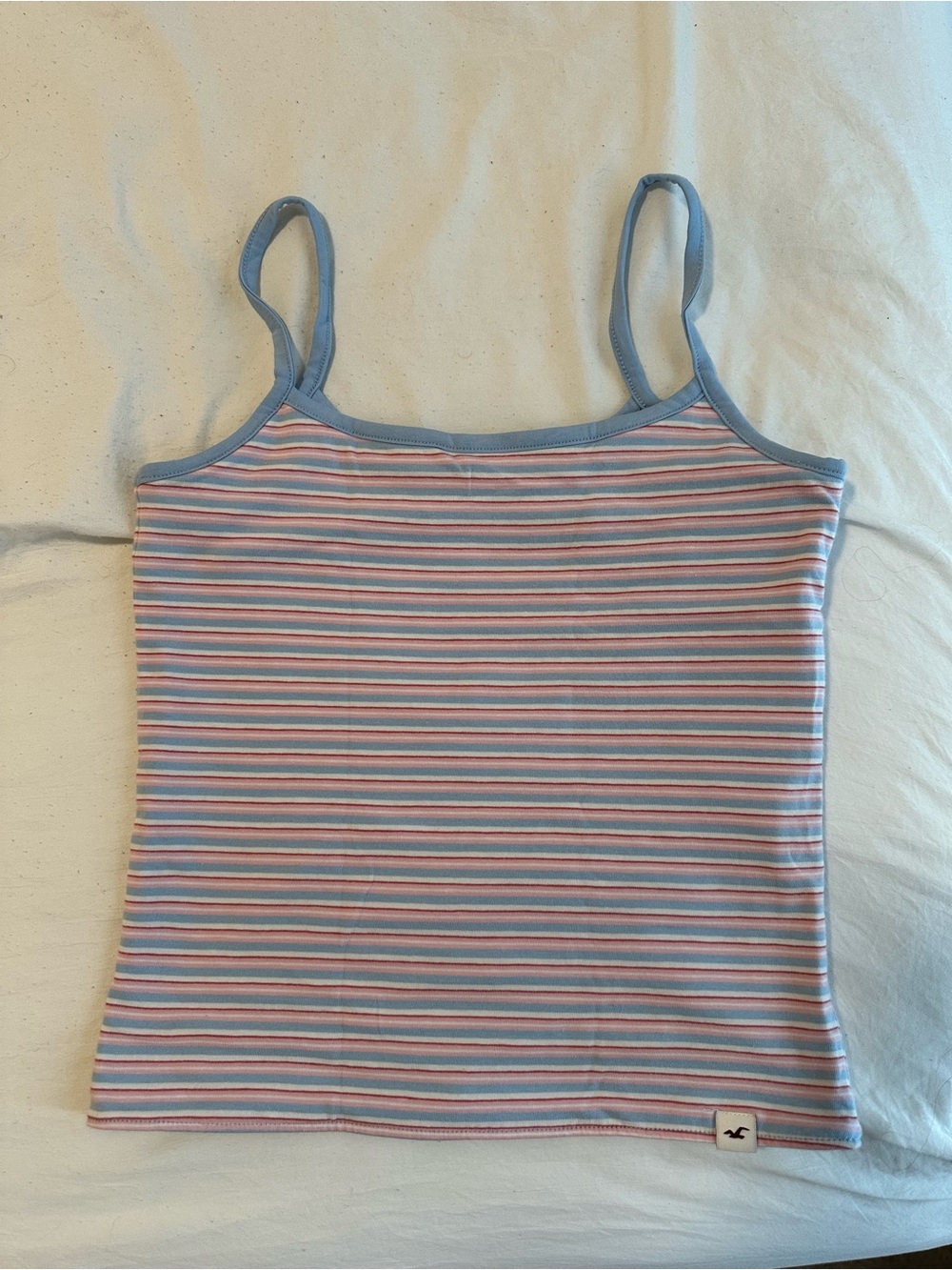 Hollister Blue & Pink Striped reversible Tank Top NWT